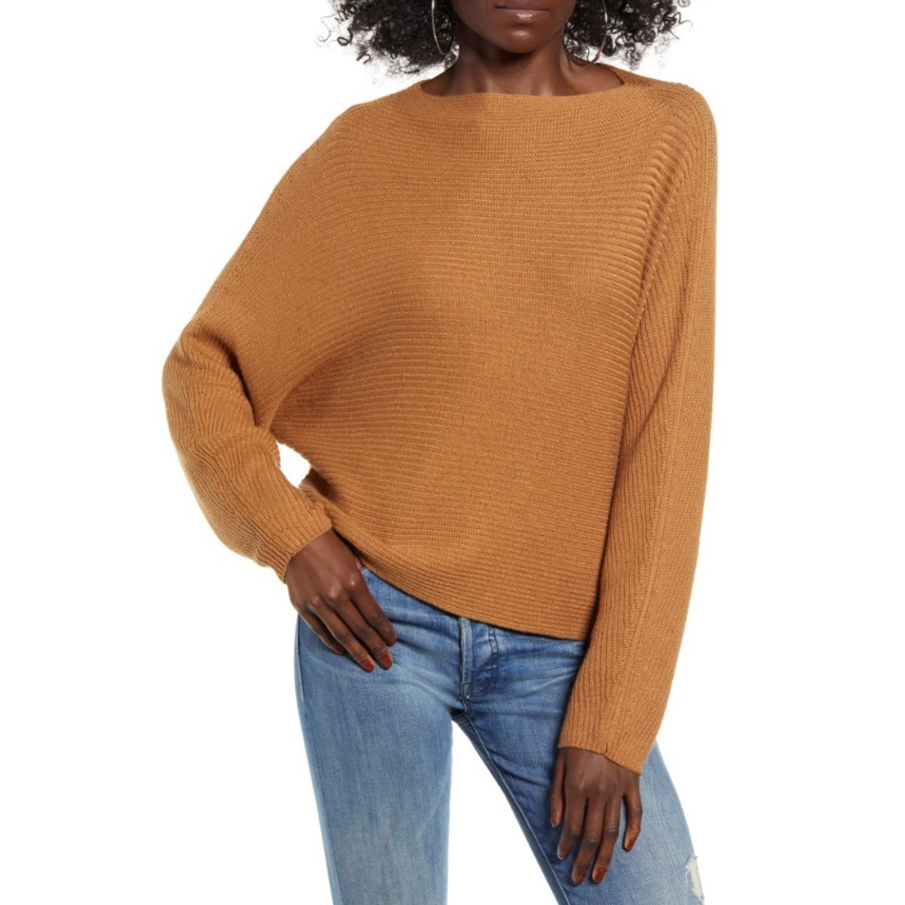 Leith Dolman Sleeve Crop Sweater